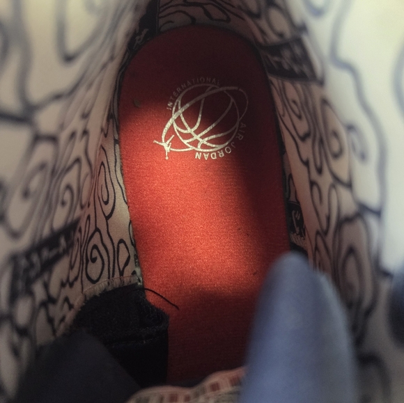 Air Jordan Internation  Blue and Cream Sneakers Athletic Design #BV8017-445 - Picture 9 of 11